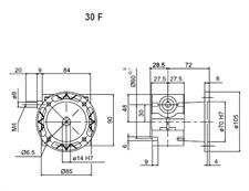 FLANGIA USCITA F I/MI 30