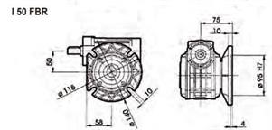 FLANGIA LATERALE FBR MI/MU 50