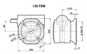 FLANGIA FBM MI 80