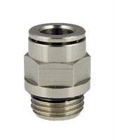 RACCORDO DRITTO CIL.OTTONE NICHELATO 1/4x8