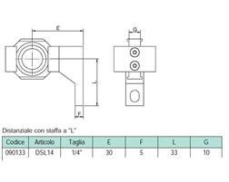 DISTANZIALE A L 1/4