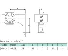 DISTANZIALE A L 3/8