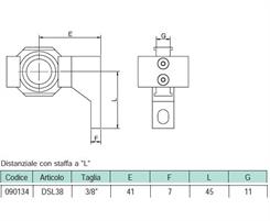 DISTANZIALE A L 3/8