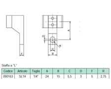 STAFFA A L 1/4