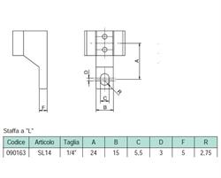 STAFFA A L 1/4