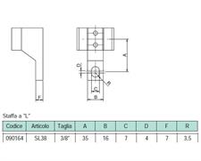 STAFFA A L 3/8