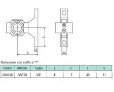 DISTANZIALE A T 3/8