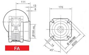 FLANGIA LATERALE FA ALTA VSF 75