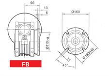FLANGIA LATERALE FB BASSA VSF 75