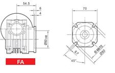 FLANGIA LATERALE FA VSF 30