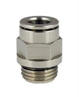 RACCORDO DRITTO OTTONE NICHELATO M6x6