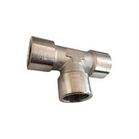 RACCORDO T - F/F/F OTTONE NICHELATO 1/4