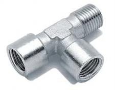 RACCORDO T - M/F/F OTTONE NICHELATO 1/2F - 1/2M